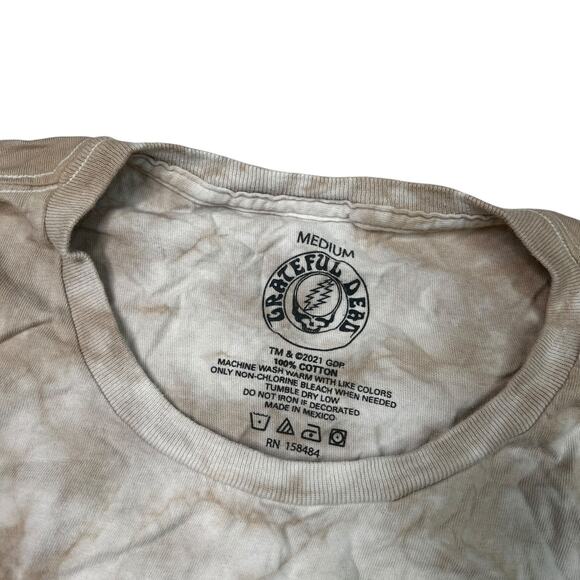 Grateful Dead Retro Bears Graphic Tee T-Shirt Tie Dyed Brown Adult Medium - Picture 4 of 4